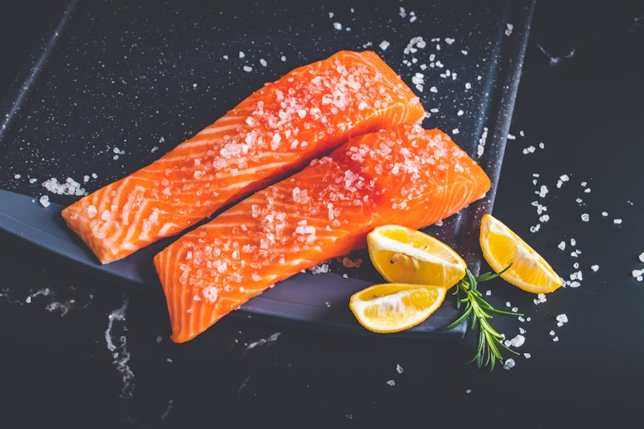 Filetti di salmone fresco - fonte naturale di acidi grassi omega-3 EPA DHA